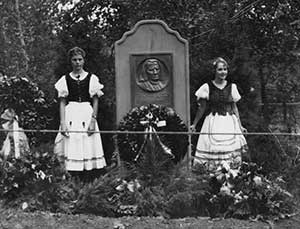 Plaque of Francz Liszt in the Hungarian Cultural Garden